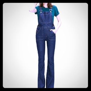 Madewell Flea Market Flare Overalls